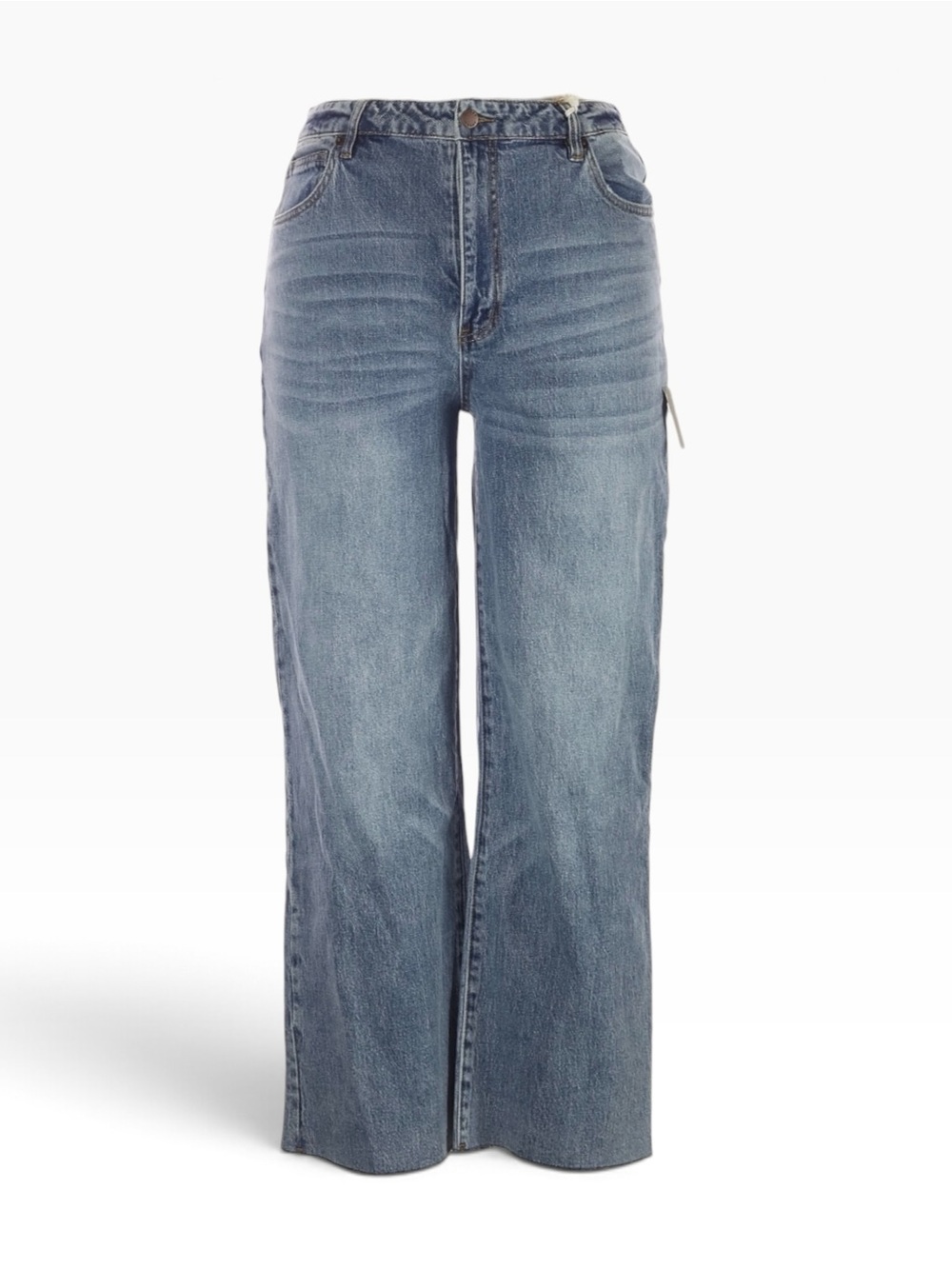 Oliver Logan Aberdeen Jeans 16/33 High Rise Straight Leg Raw Hem NWT